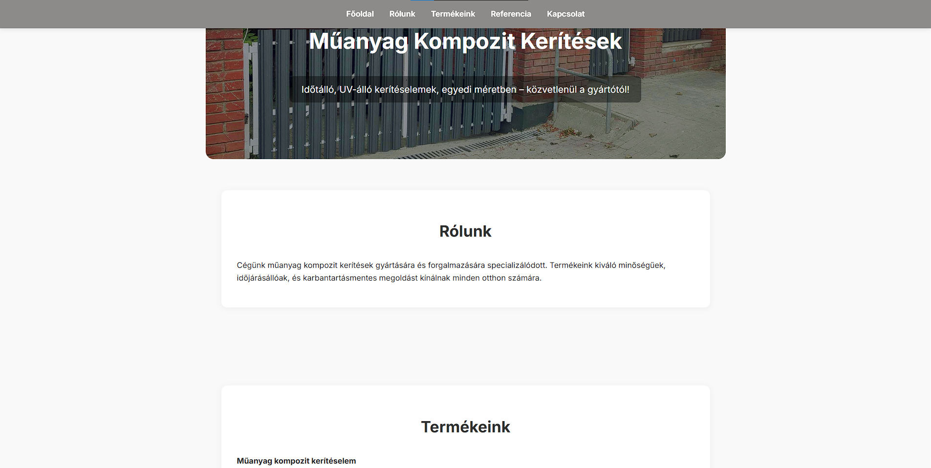 KerítésProfi – Kerítés webshop